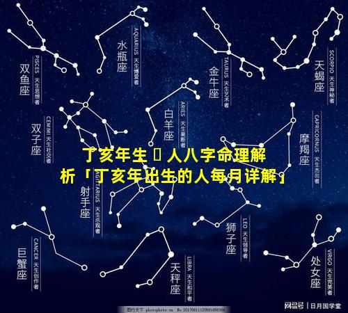 丁亥年生 ☘ 人八字命理解析「丁亥年出生的人每月详解」